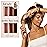 Kitsch Satin Hair Curlers, Heatless Curling Rod - Jumbo Flexi Rod, Heatless Hair Curler - Hair Curlers to Sleep In - No Heat Overnight Curls - For All Hair Types and Texture - 4pcs Rosewood