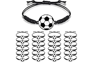 Lorfancy 24Pcs Soccer Bracelets