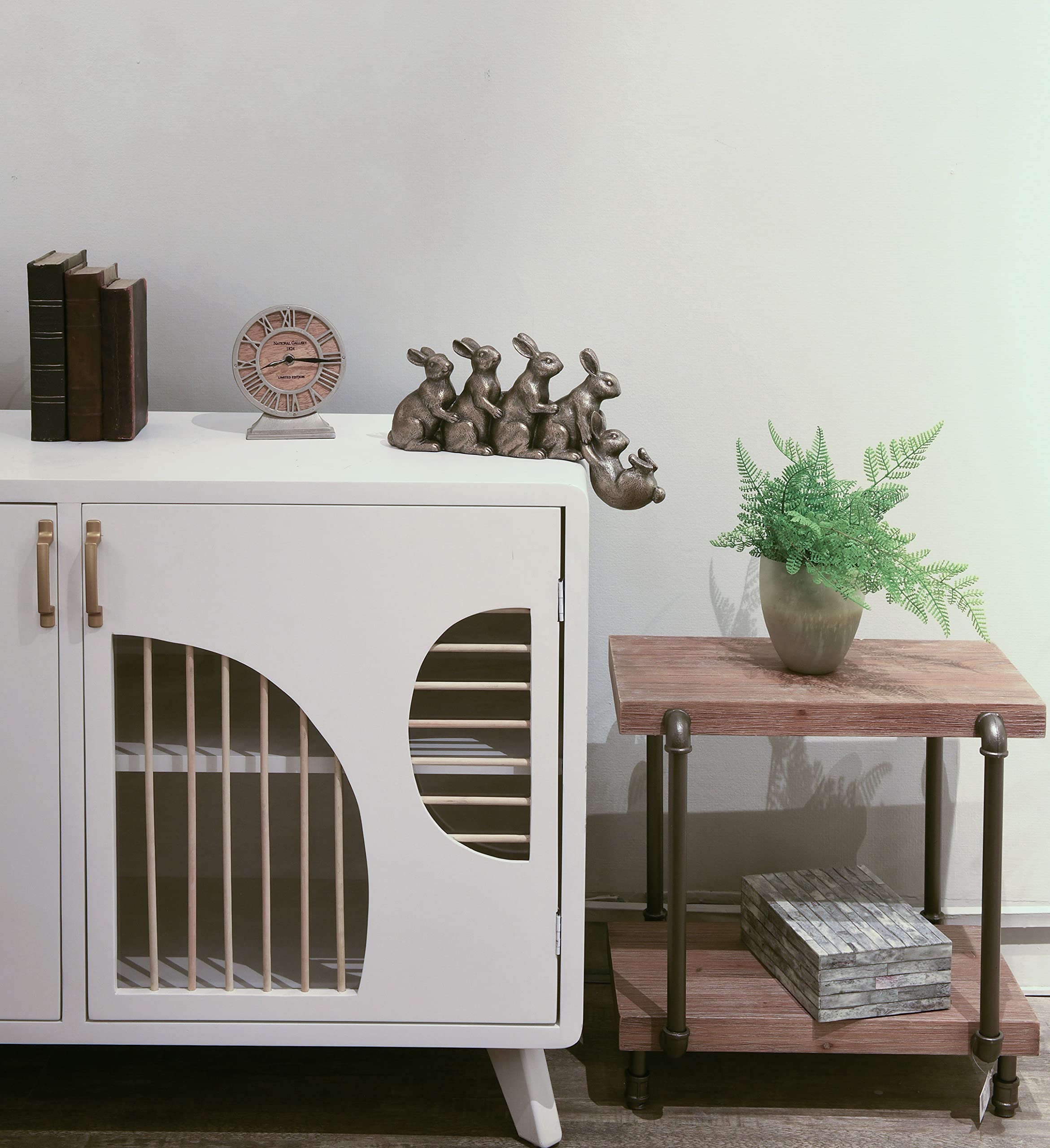 Amazon.co.jp: ポリレジン 5匹うさぎ テーブル装飾 : Home & Kitchen