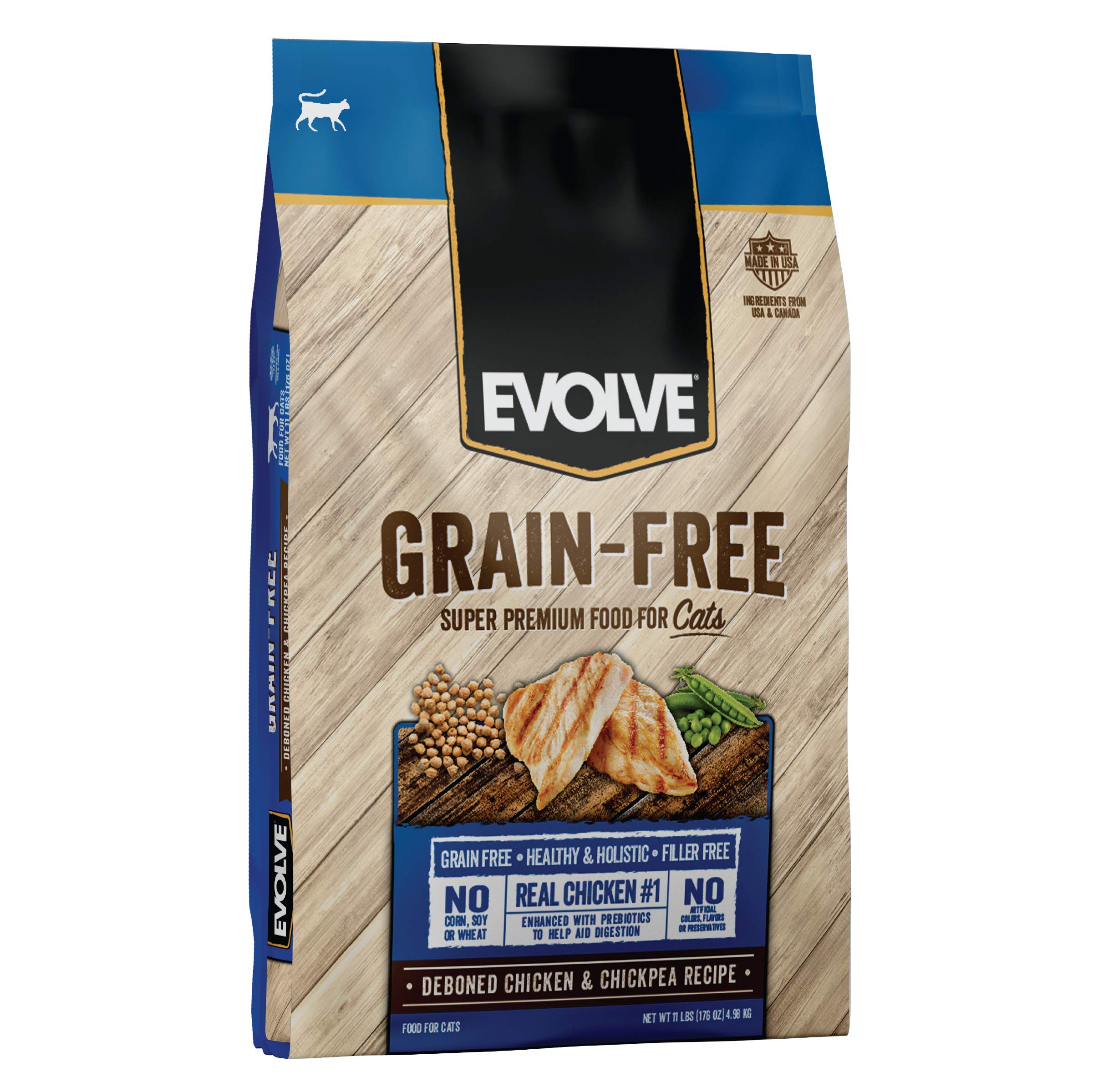 Grain Free Deboned Chicken, Pea and Vegetable Recipe Cat Food, 11lb