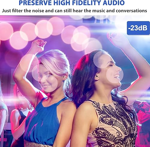 Miniatura 2 de Tapones para los oídos de concierto de alta fidelidad, 2 pares de tapones para los oídos de músico de protección auditiva para conciertos,