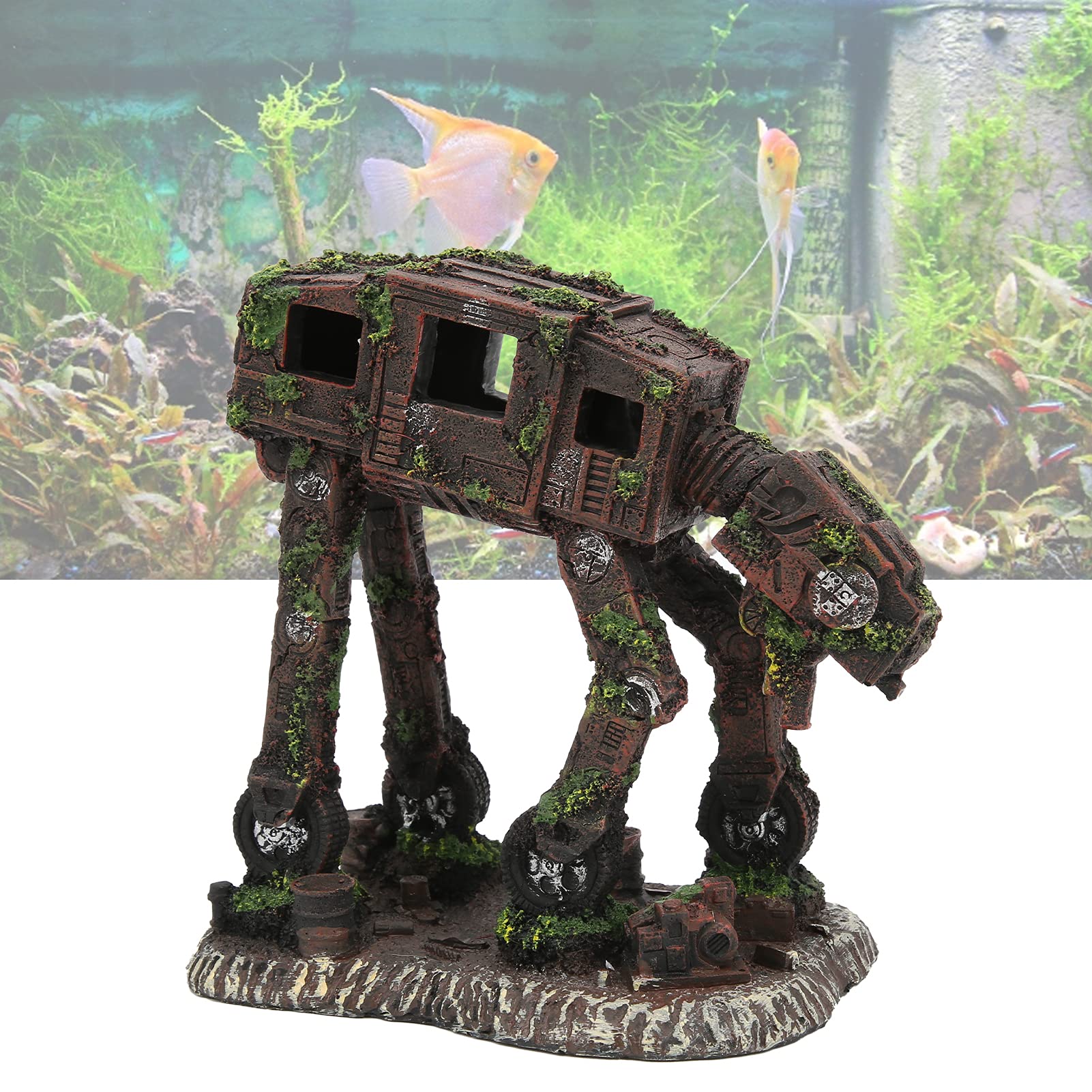 Robot d'aquarium en résine pour Chien, Artisanat, résistance à la Corrosion, décoration d'aquarium