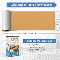 Vista 4 de KING MOUNTAIN Cinta de reparación de lona, parche para equipos para exteriores, 4 x 63 pulgadas, impermeable, autoadhesiva para reparar cubiertas