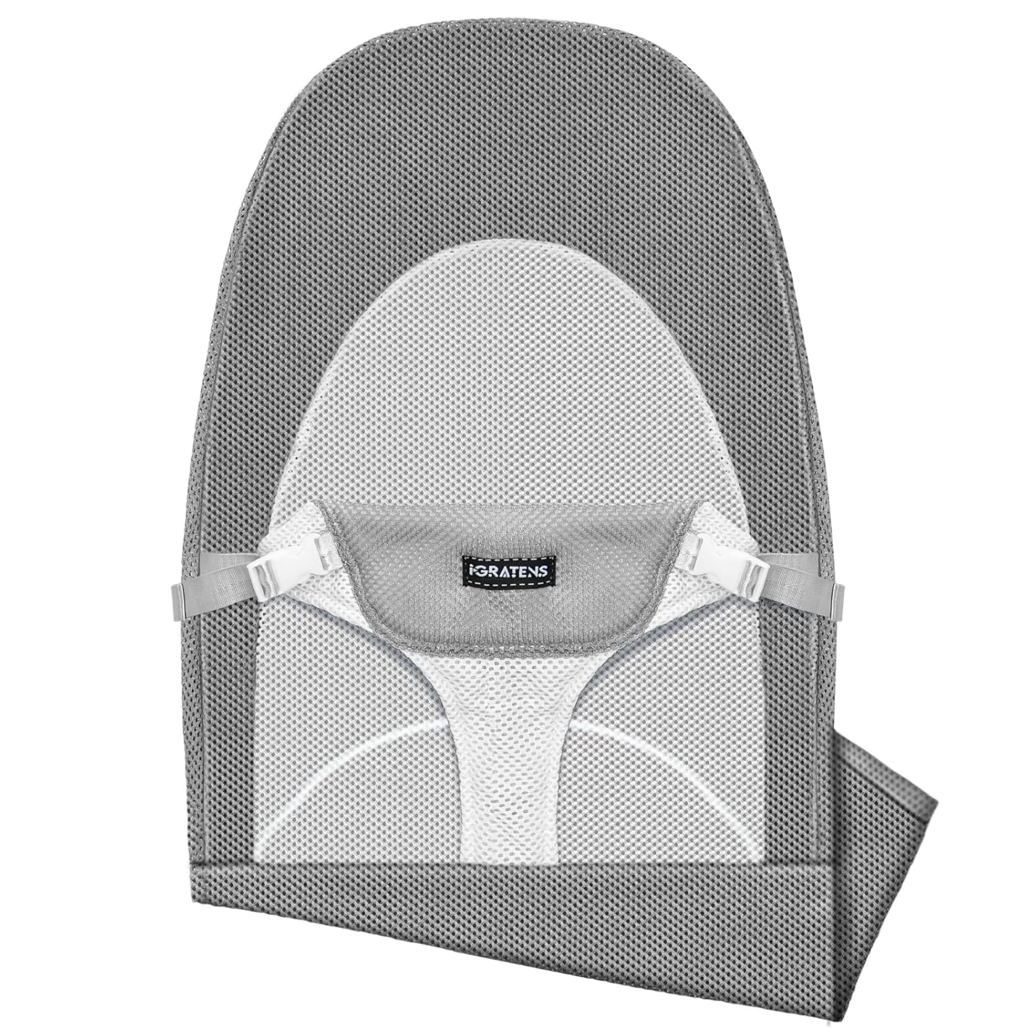 Fabric Seat for Bouncer - Cover for Baby Bjorn Bouncer Balance Soft & Bliss, Ventilated Mesh, Skin -Friendly, Machine Washable, Gray