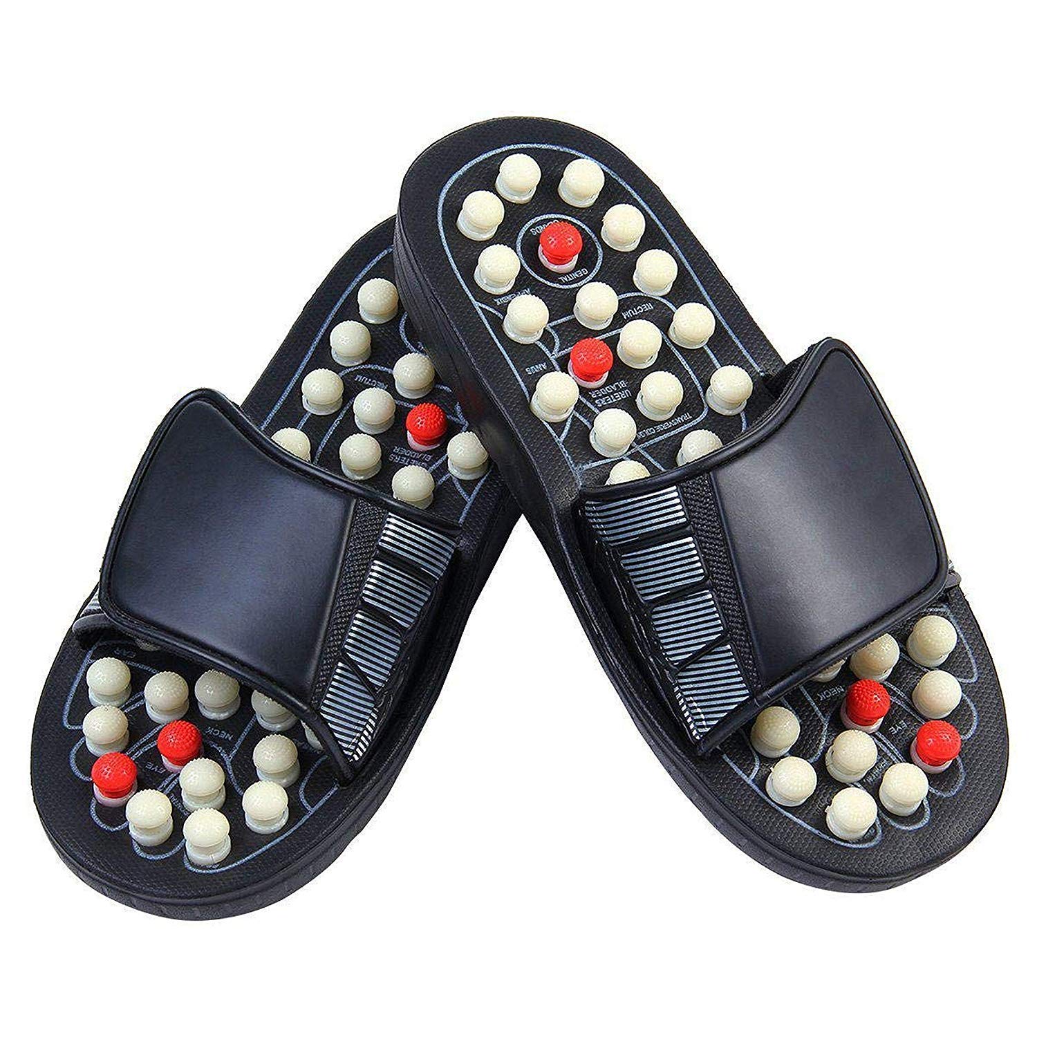 Aci Accupressure Spring Accu Magnetic Therapy Yoga Slippers Paduka for Full Body Blood Compulation Naturant Part Part Part Massager Relagerration clippers for men and women (7) (7)