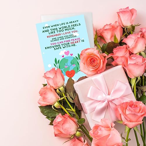 Miniatura 5 de ALY LOU Bonita tarjeta de aniversario de cumpleaños para ella, él, novia, esposa, marido, novio, amistad, agradecimiento, tarjeta de felicitación