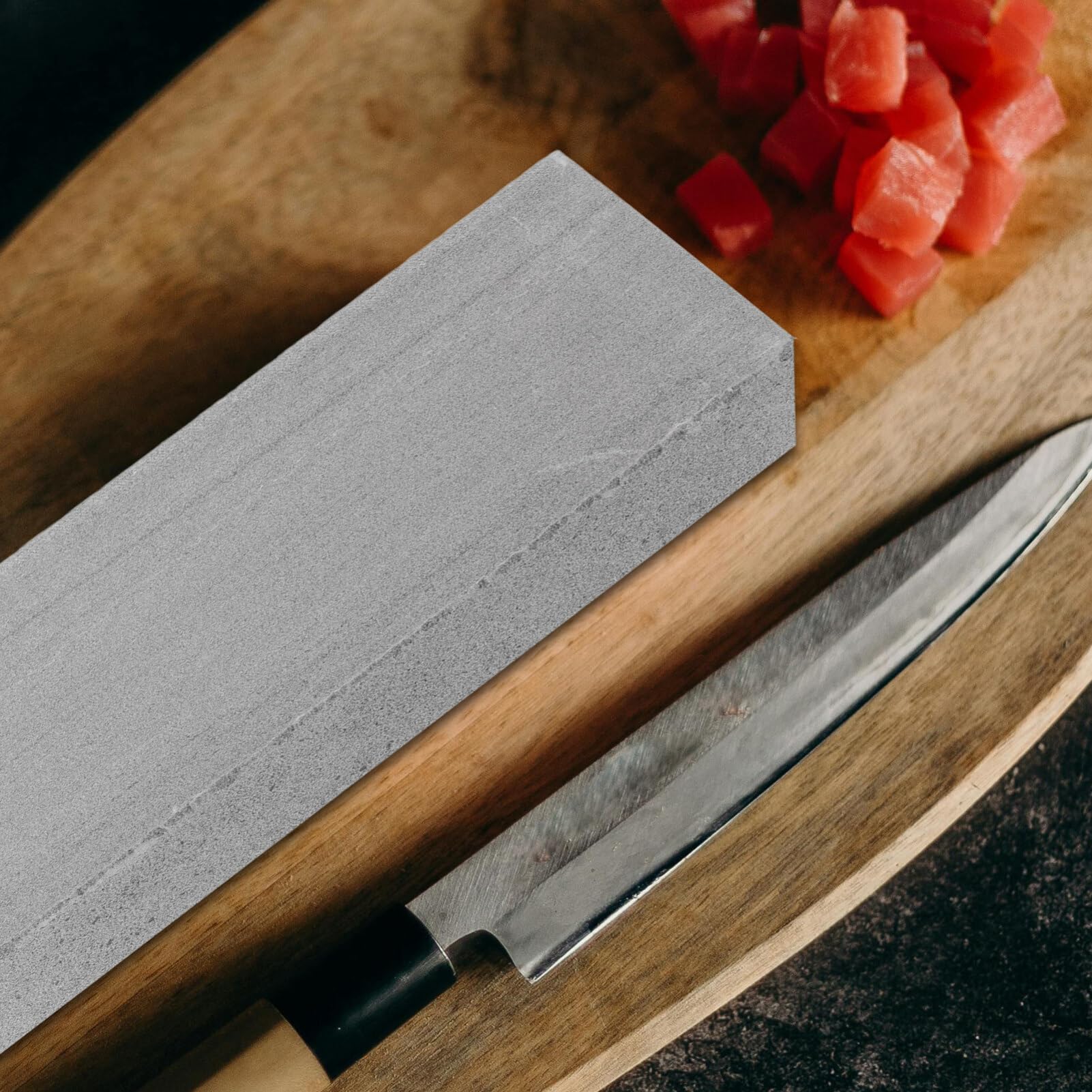 Set di Pietre per Affilare in Pietra, Bordi Arrotondati | Uso in Cucina, Affilatura Rapida e Ravvivatura Lama, Struttura Creativa, Non Facile da Rompere