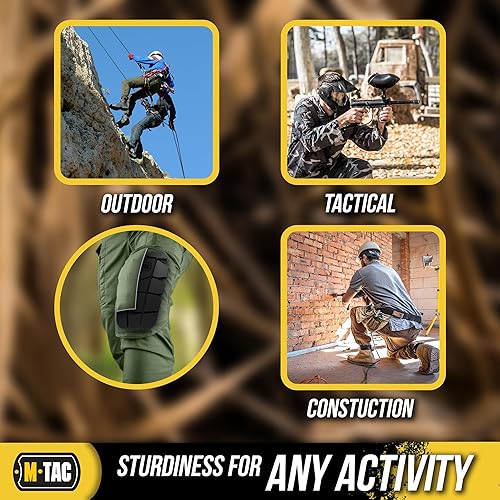 Miniatura 4 de M-Tac Rodilleras para pantalones tácticos y de trabajo, coderas de espuma viscoelástica