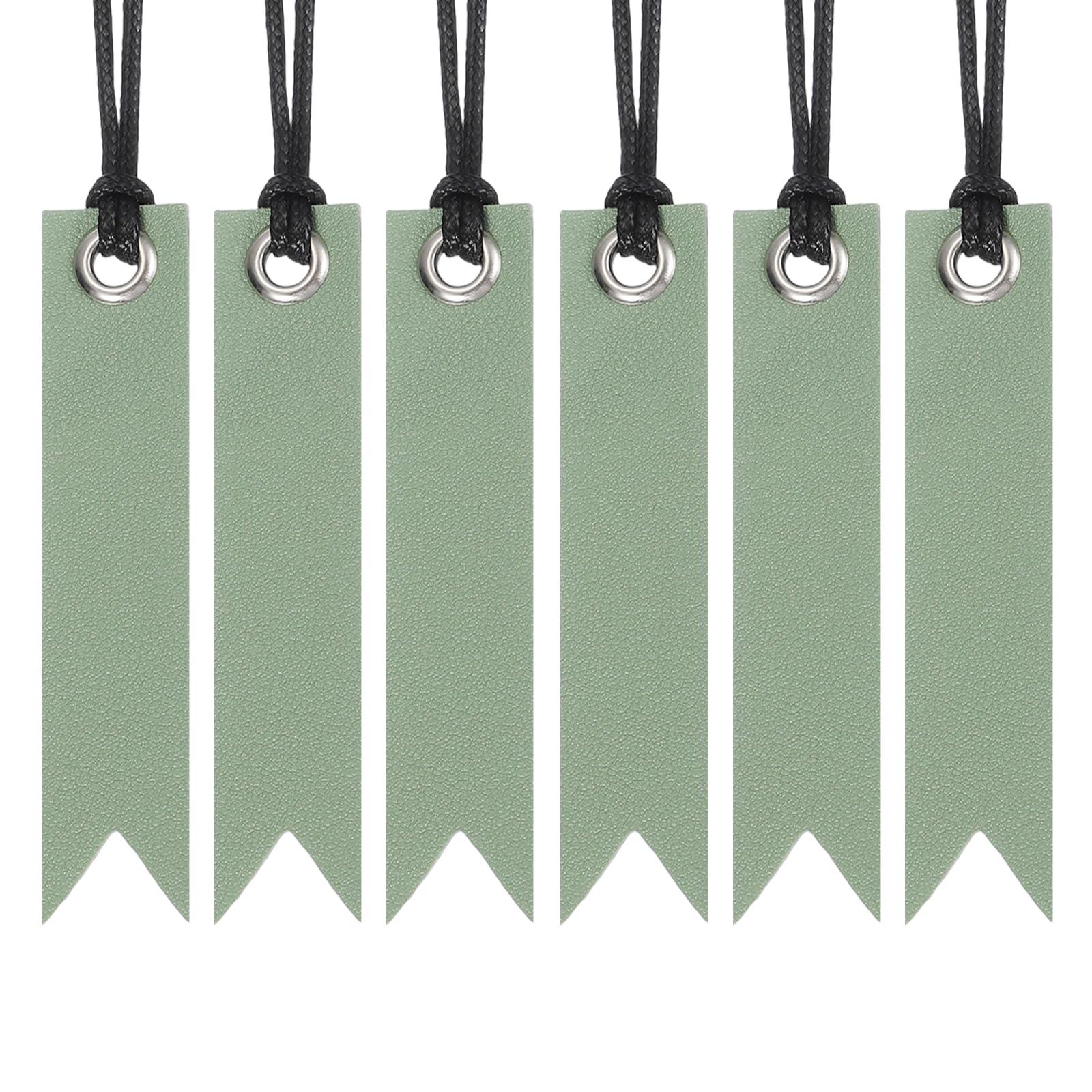 PATIKIL Bookmarks for Men, Lake Green Leather Book Marks Unique Pretty Bookmarks Book Accessories for Reading Women Men Book Lovers Planner, 6 Pcs