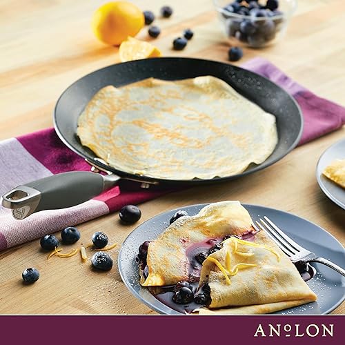 Miniatura 16 de Anolon Advanced Home Sartén para Crepes Dura Anodizada Antiadherente, 9.5 Pulgadas - Moonstone