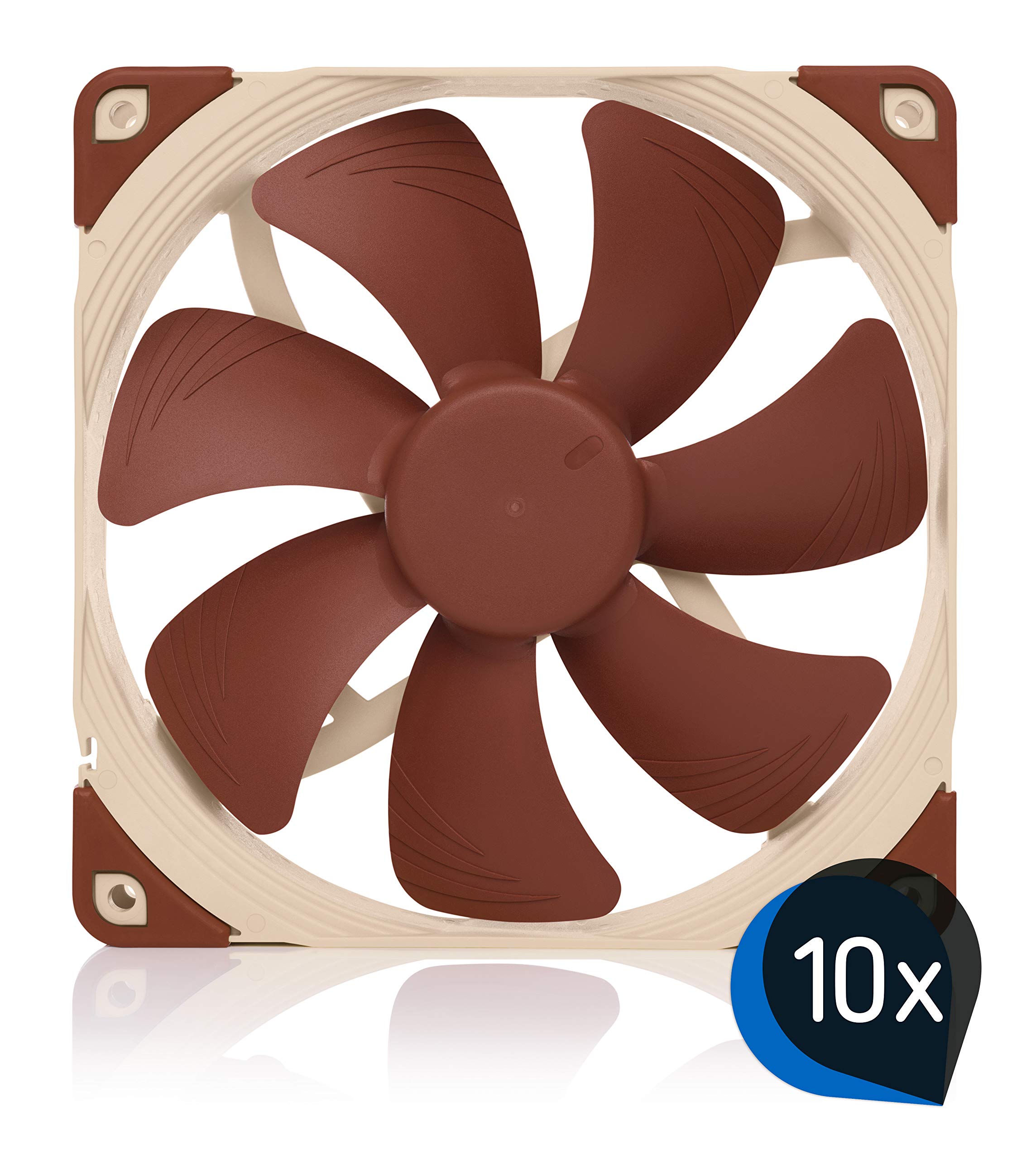 Noctua Paquete: 10x NF-A14 PWM, Ventilador Silencios, 4 Pines (140 mm, Marrón)