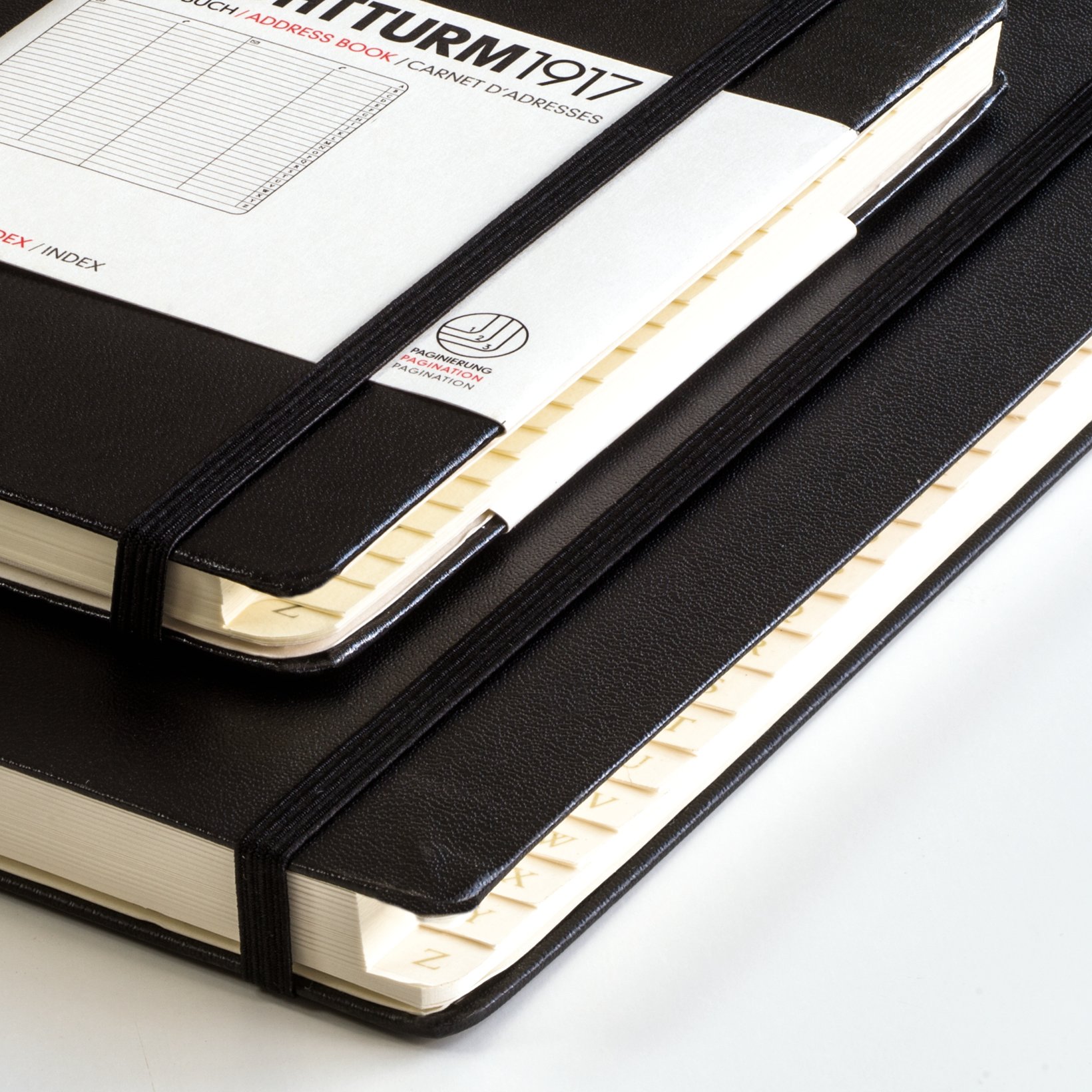 Carnet d'adresses A5 noir, Medium