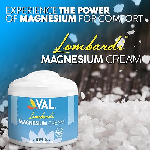 Miniatura 4 de VAL Lombardi Nighttime Magnesium Zechstein Cream | Loción hidratante de rápida absorción para piernas, pies y pecho | 4 onzas | Jojoba y tuberosa |