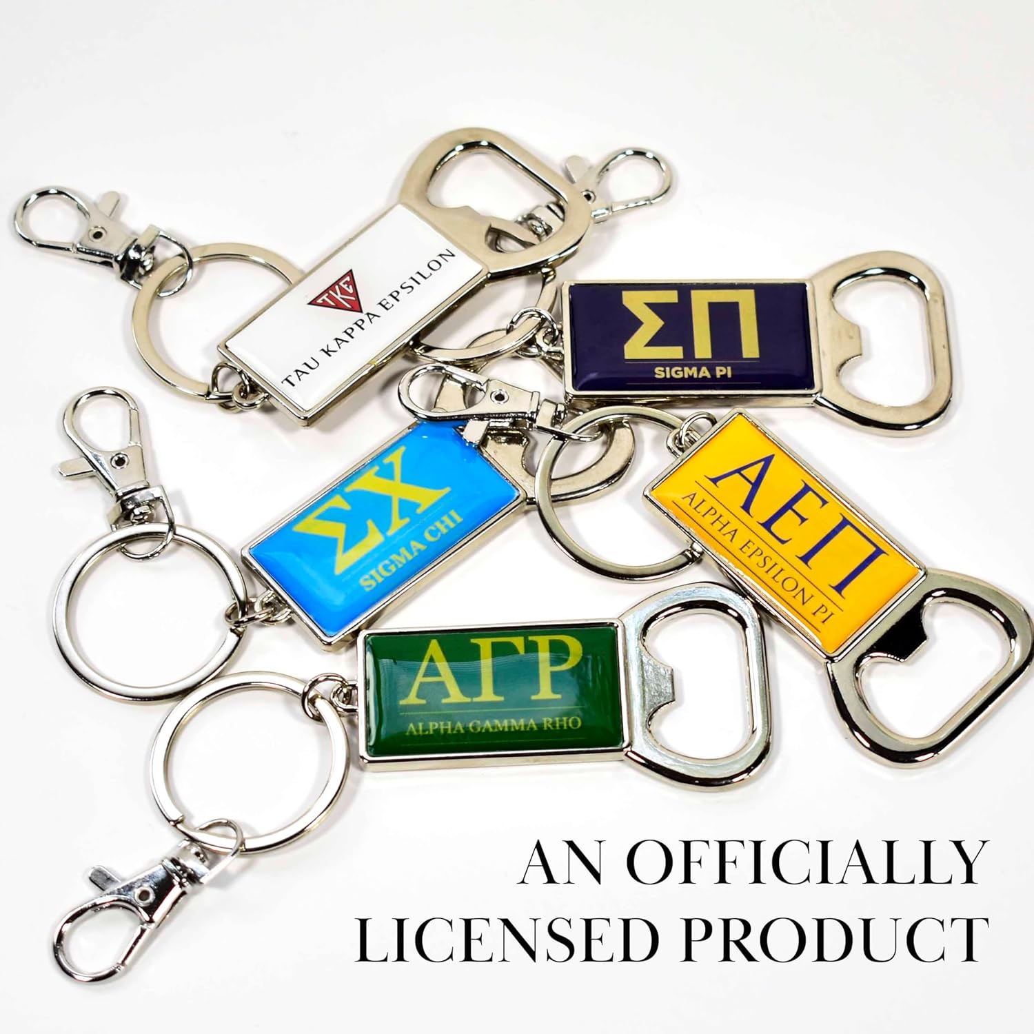 Sorority Shop Kappa Sigma Fraternity Keychain - Flat Bottle Opener with Greek Letters and Fraternity Name in Official Colors, Kappa Sigma Keyring - Image 5