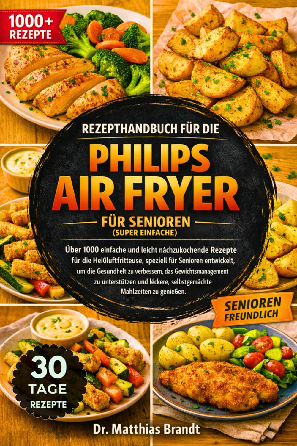 REZEPTHANDBUCH FÜR DIE PHILIPS AIR FRYER FÜR SENIOREN (SUPER EINFACHE): Über 1000 einfache und leicht nachzukochende Rezepte für die ... entwickelt, um die...Mahlzeiten zu genießen.