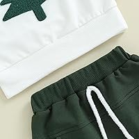 Vista 5 de GOOCHEER Conjunto de sudadera de manga larga para bebé y niño, ropa de Navidad y pantalones
