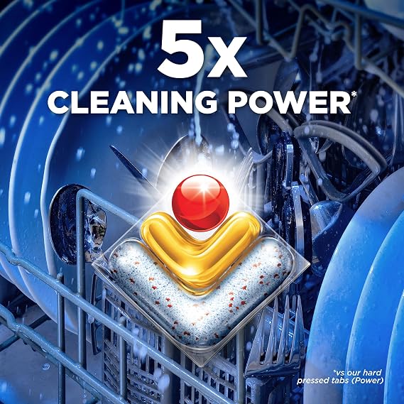 Finish Dishwasher Tablet, Ultimate Plus Infinity Shine, 105 Tabs, Lemon Sparkle, Tough on Grease, Our Most Intensive Clean & Diamond Shine, Effective for Short Eco Cycle
