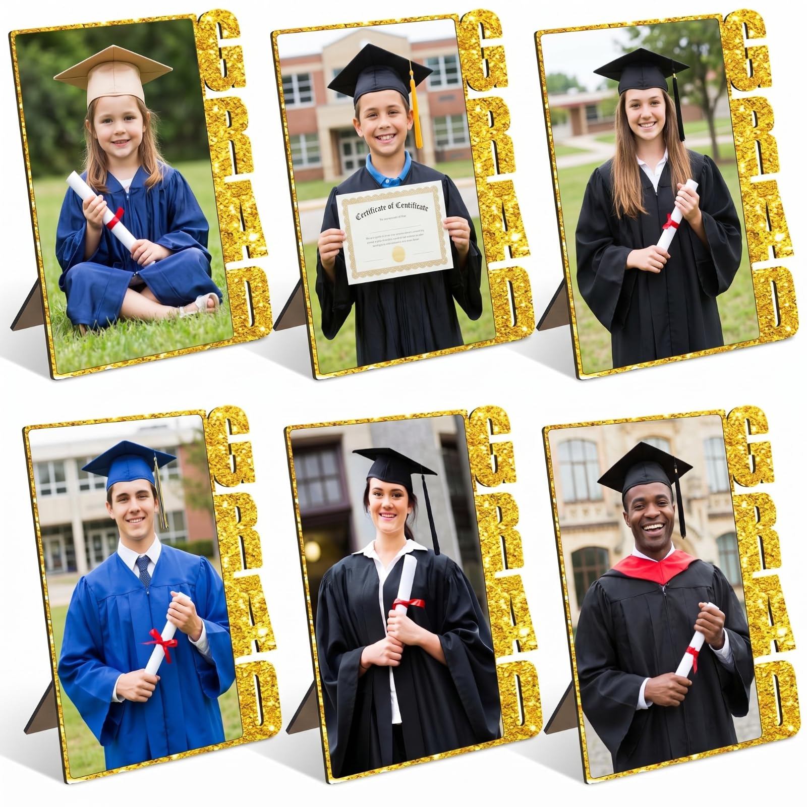 Cadre photo sublimation Weysat lot de 6 vierges pour affiche photo DIY et cadeau diplôme 2025