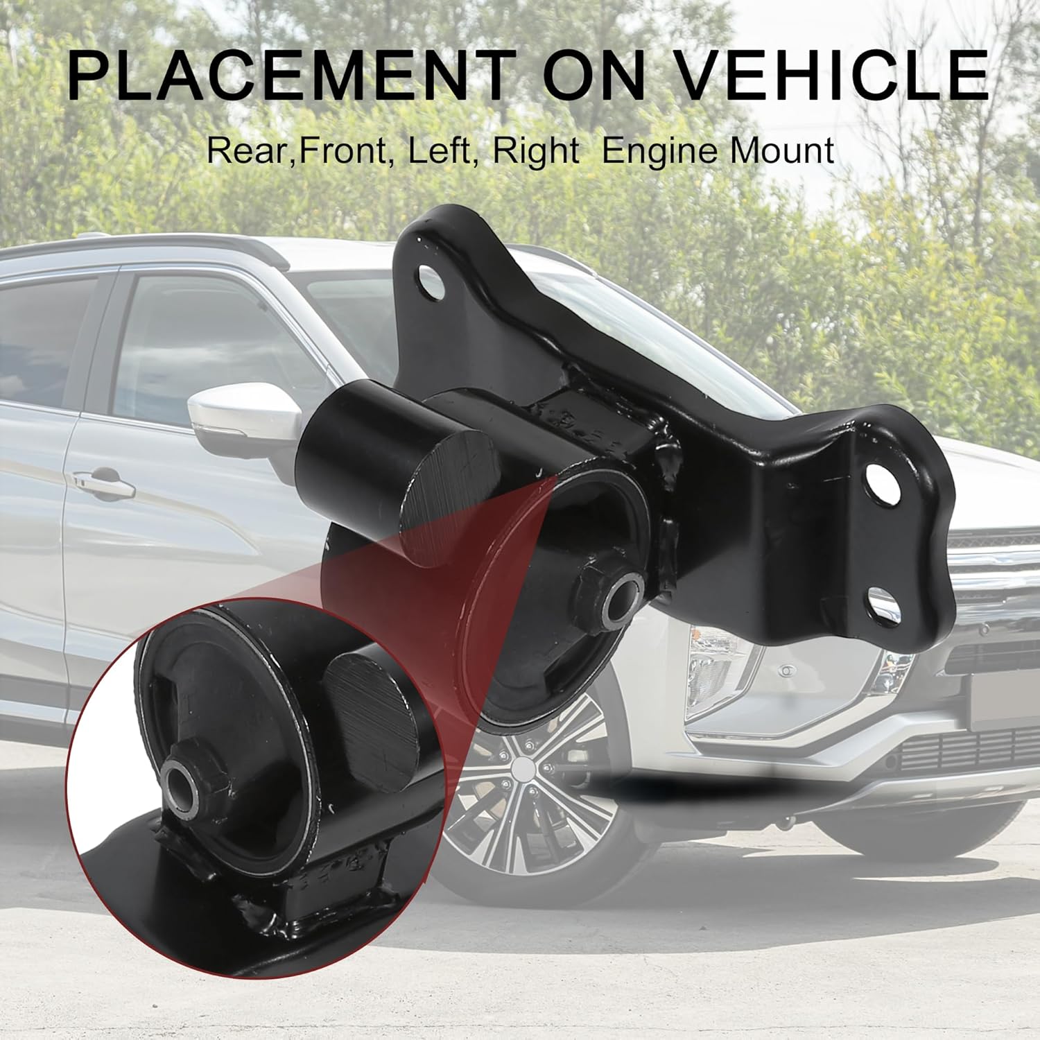 Engine Motor Trans Mount Set for Mitsubishi Lancer 2.0L 2002-2007 Vibration Isolation No.MR491557 | Engine Mount Set 1 Set