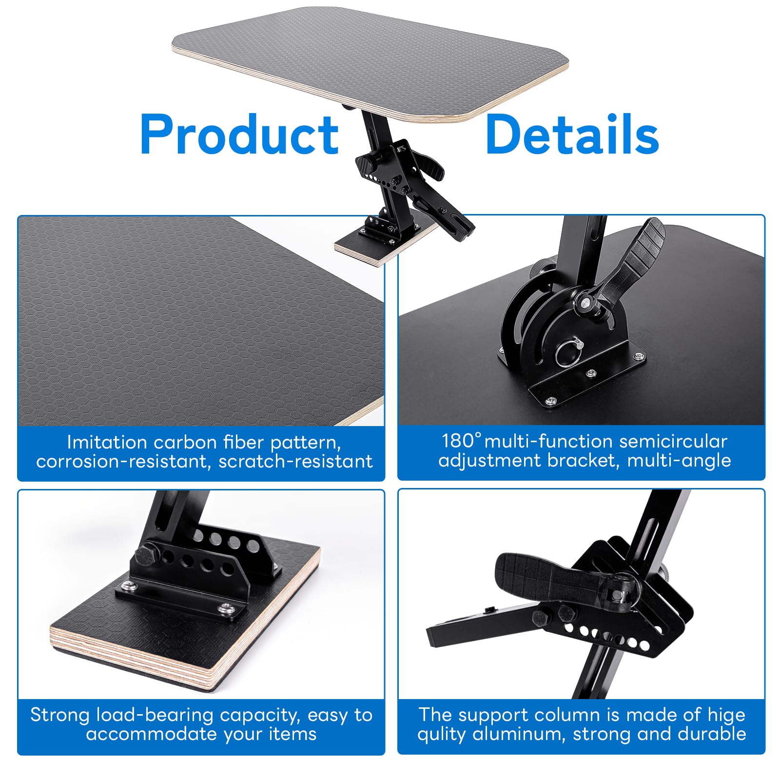 Muloo Car Tail Table - Portable Tailgate Camping Table for Cars, Vans & SUVs | Folding Outdoor Vehicle Table for Camping, Road Trips, Tailgating, and On-The-Go Workspaces