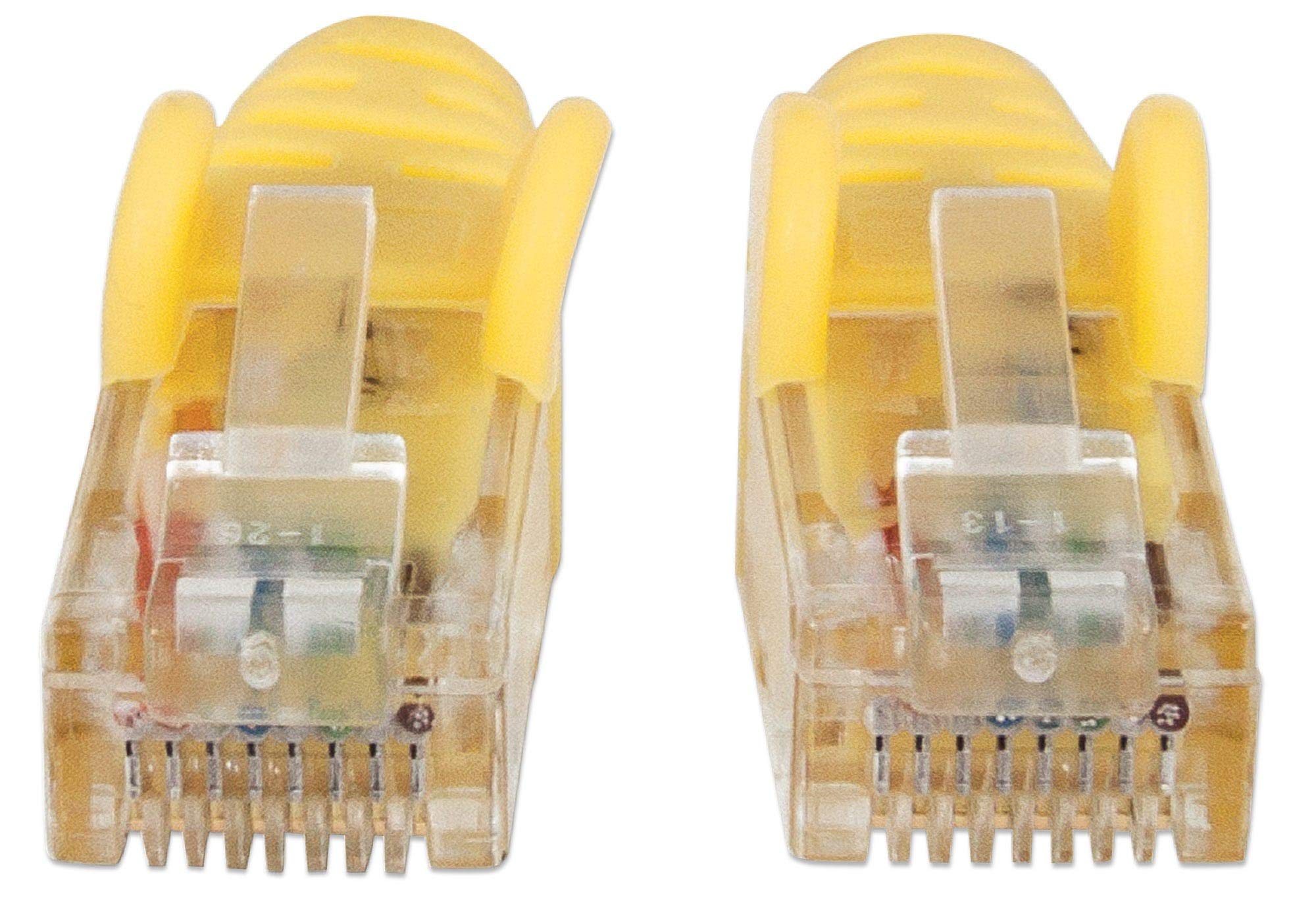 intellinet Cavo Patch di Rete, Cat6, 30m, Grigio, CCA, U/UTP, PVC, RJ45, contatti placcati Oro, antigroviglio, avviato, polisacco