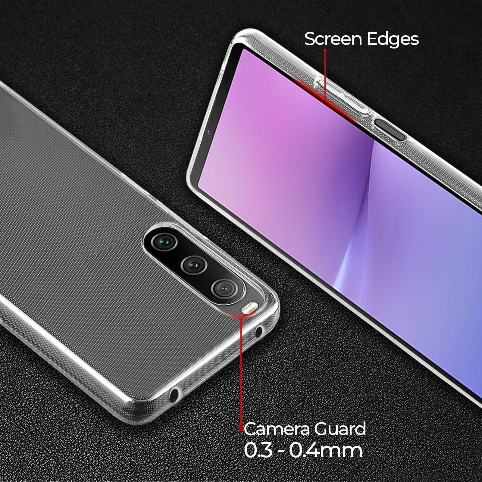32nd Klare Gel Hülle Für Sony Xperia 1 VI (2024) – Durchsichtige TPU-Schutzhülle, Ultradünn & Transparent
