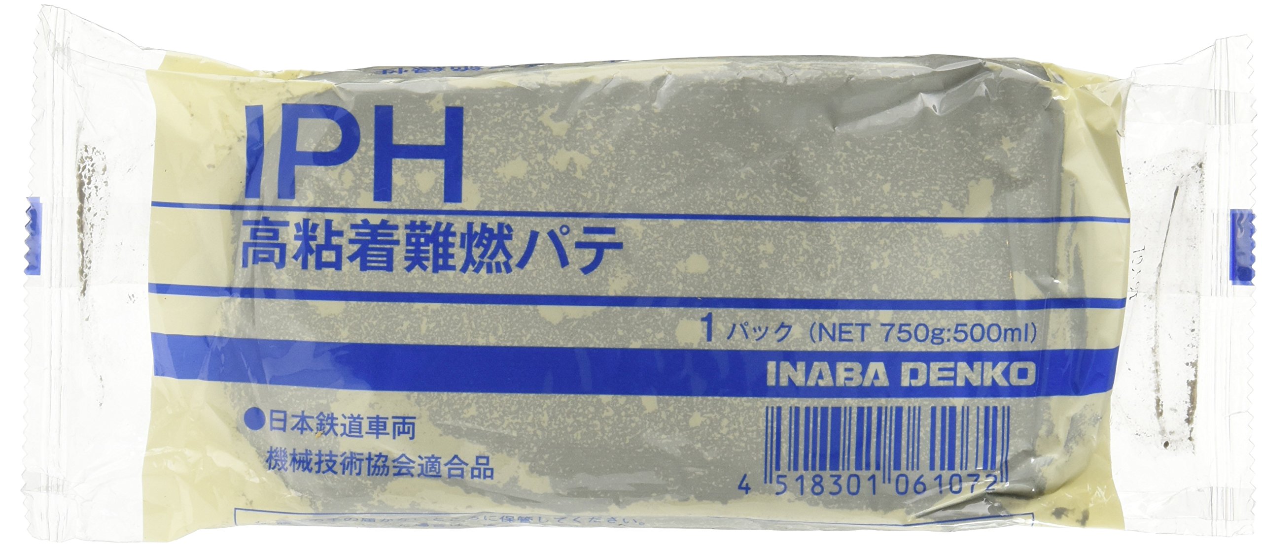 Amazon | 因幡電工 高粘着難燃パテ 500ml(750g) IPH | 珪藻土・漆喰