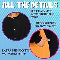 Vista 50 de Funziez! - Disfraz de Halloween para adultos, disfraz de animales y criaturas marinas, mameluco afelpado para cosplay, para mujeres y hombres