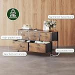 MUTUN 5 Dressers Dresser Rangement, Double Dressing, TV Stand,Chest de tiroirs pour placards pour salon, Chambre, placard, Hallway,Vintage