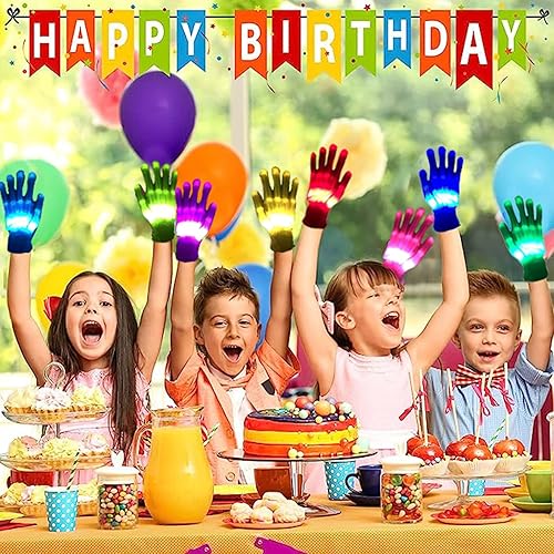 Miniatura 5 de Regalos geniales de 12 colores, guantes LED, juguetes para niños de 13 años en adelante, para niños, niñas, adultos, adolescentes, guantes