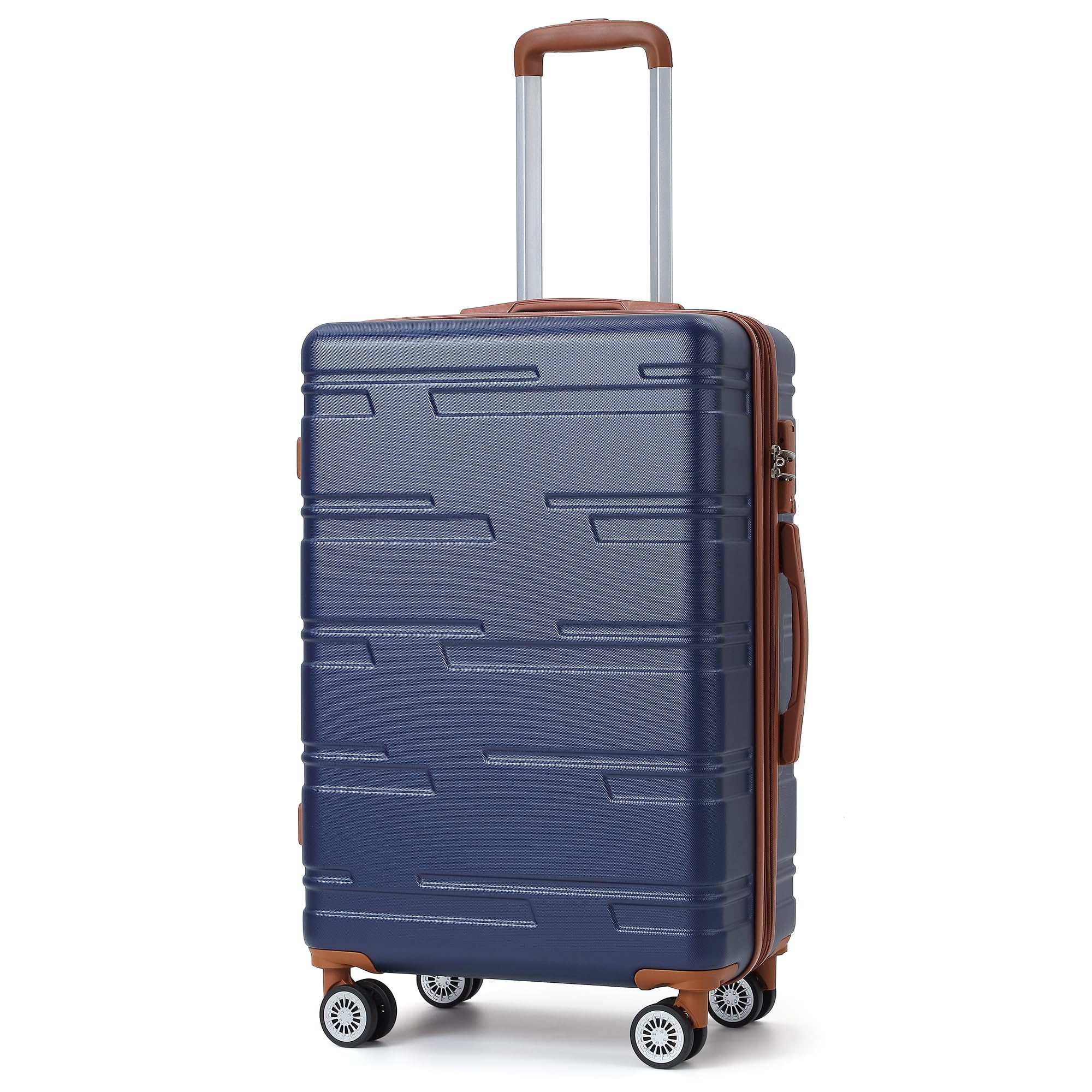 LuyFuitre 24in Hardside Carry On Luggage With Spinner Wheels, Suitcase Hardshell Expandable, Lightweight Luggage With Tsa Lock