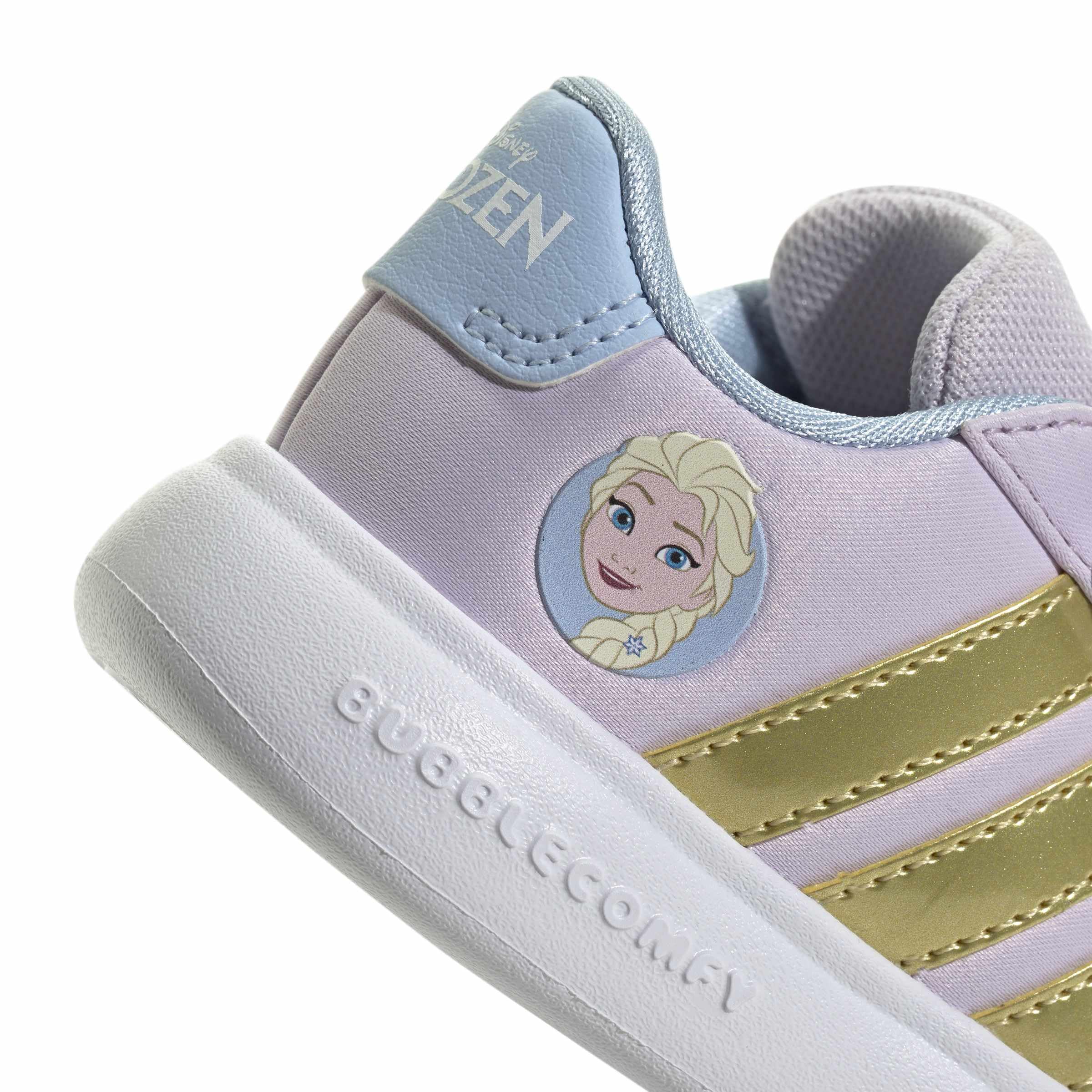 adidas Mixte bébé adidas Disney Frozen Grand Court 3.0 Shoes Infants, Glow Blue/Gold met./Ice Lavender, 26 1/2 EU