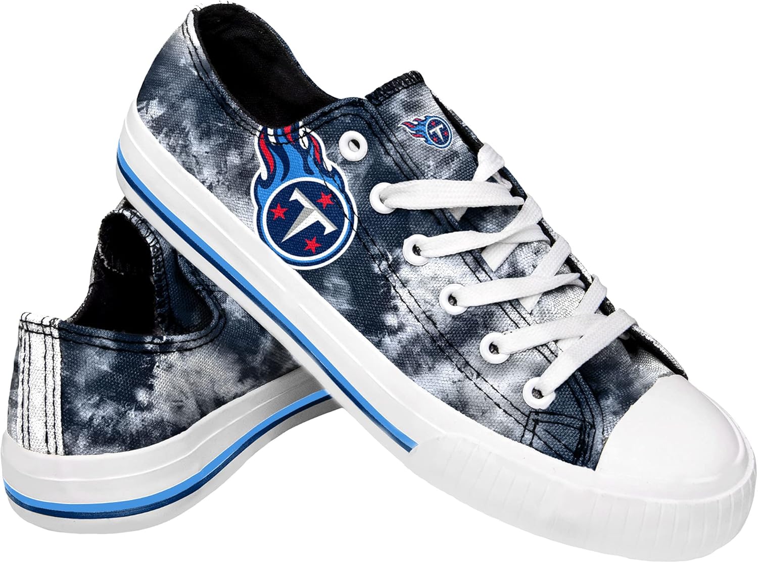 FOCO Women's NFL Team Logo Ladies Fashion Glitter Low Top Canvas Sneakers Shoes Dallas Cowboys Shoes-10/XXL