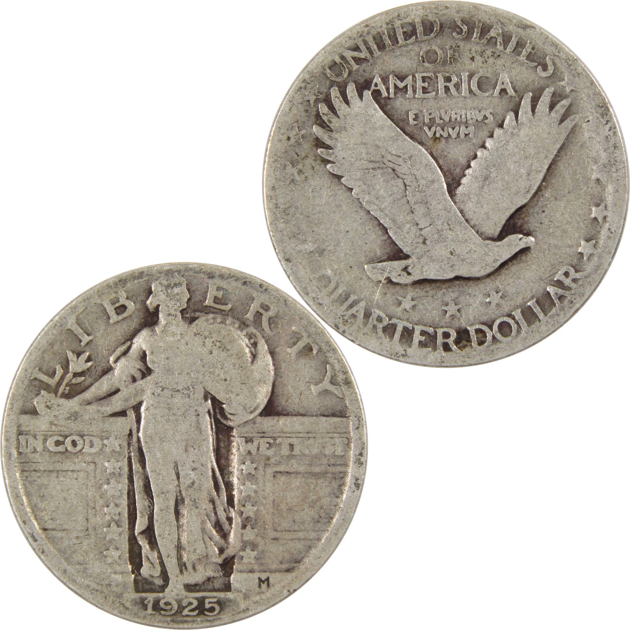 リバティー QUARTER DOLLAR 25¢ ペンダントヘッド Standing Liberty Silver Quarter Dollar ~ 25c P D S Liberty Head