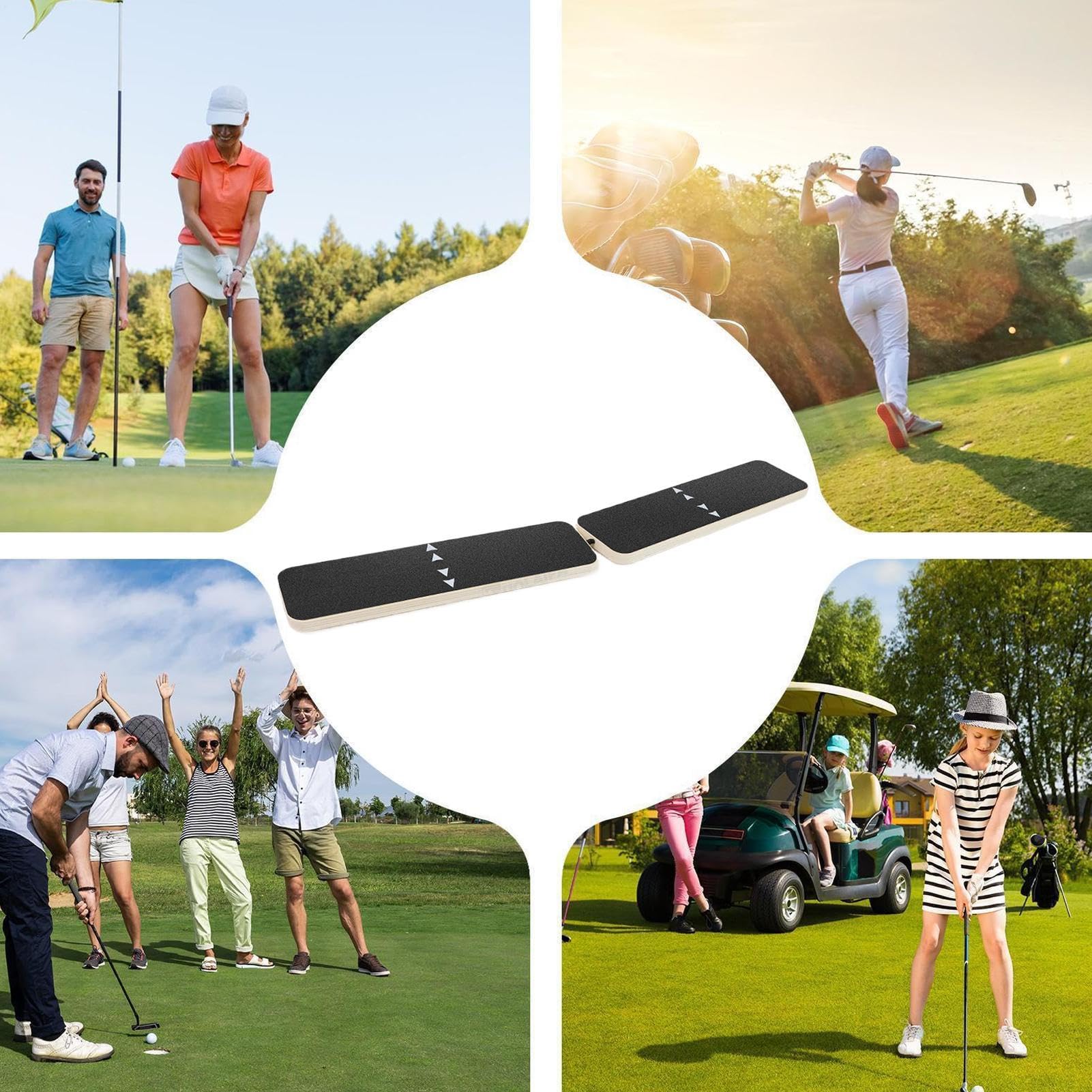 Tavola di Equilibrio Golf - di Allenamento con Tavola per Spostare Il Peso | Allenatore di e Swing Migliorando la Stabilità e Prevenendo Il Riversamento per | Allenatore Velocità Oscillazione Attrezzatura Colpi Sport Esterno Migliora Stabilità Prevenire I