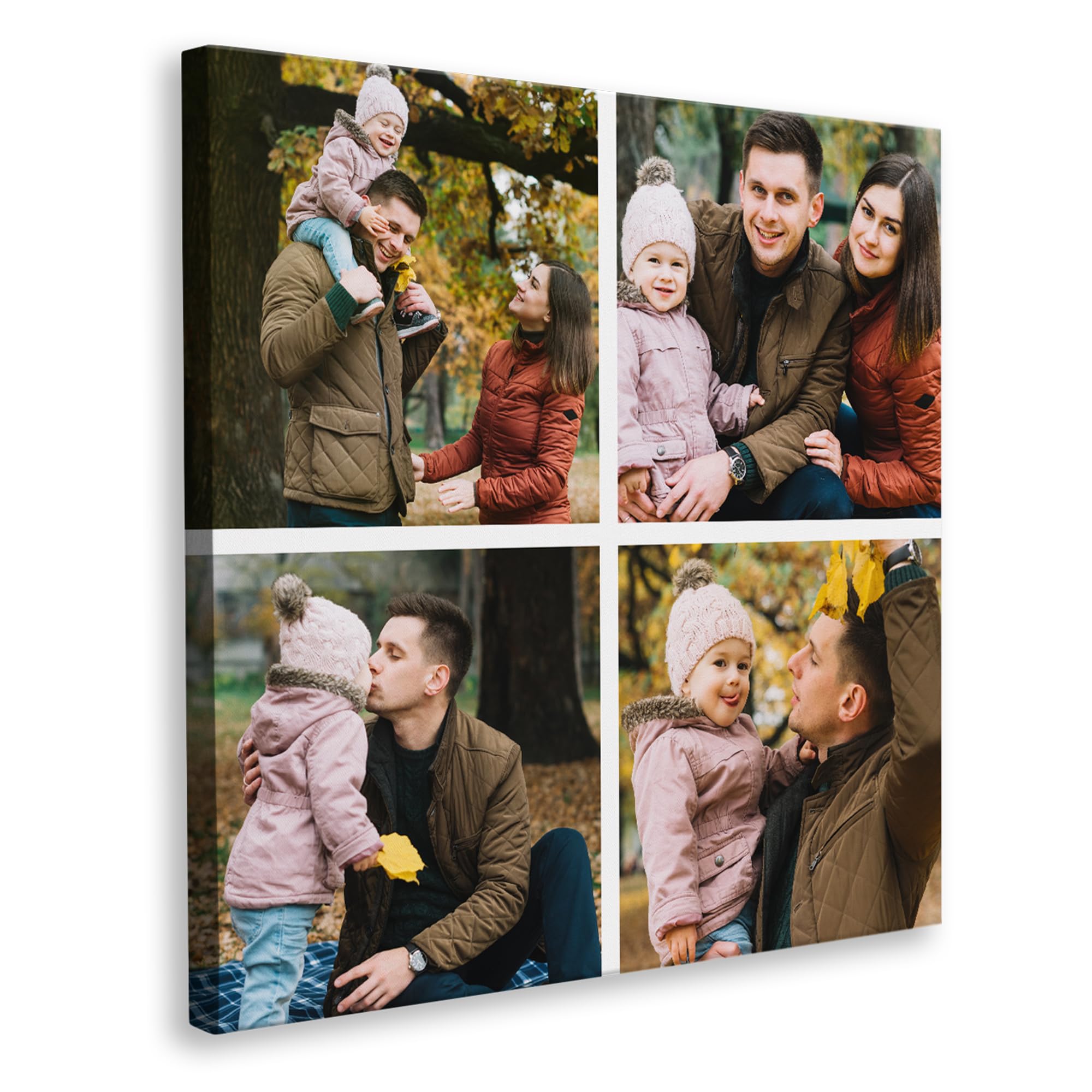 Print Maniacs Personalised Gifts for Men, Women & Dad - Customised Canvas with Pictures