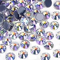 Vista 24 de Jollin Hot Fix - Diamantes de imitación de cristal con parte trasera plana, gemas de diamantes de imitación de 0.189 in (20 ss, 1440 unidades, rosa)