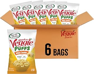 Sensible Portions White Cheddar Veggie Puffs Gluten-Free Chips
