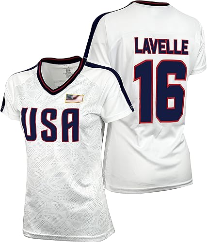 USWNT Players - Camiseta oficial de fútbol para niña, camiseta oficial de fútbol de la Asociación de fútbol de las mujeres de los Estados Unidos
