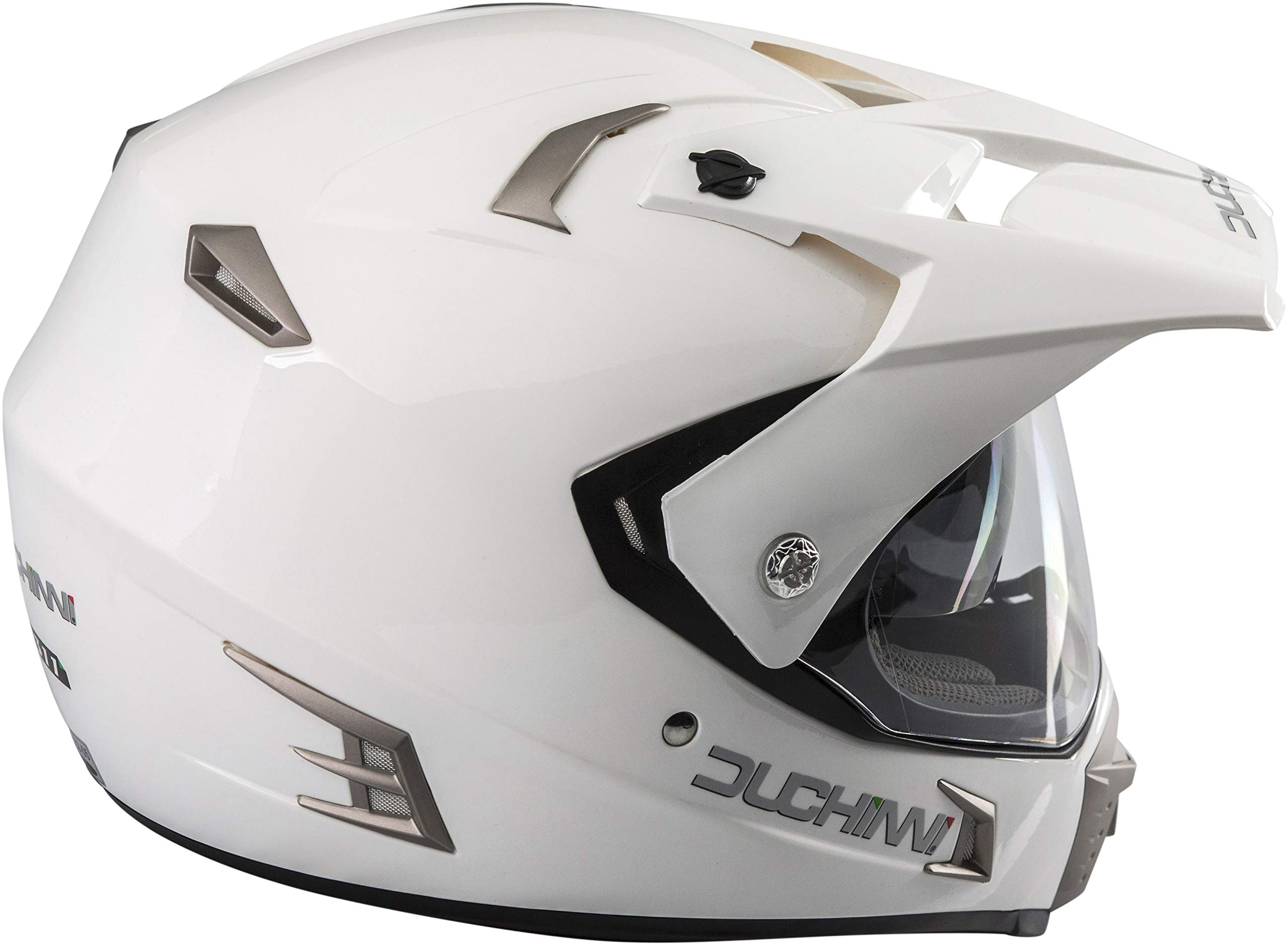 Duchinni D311 Dual Adventure Helmet, White, Size XL Automotive