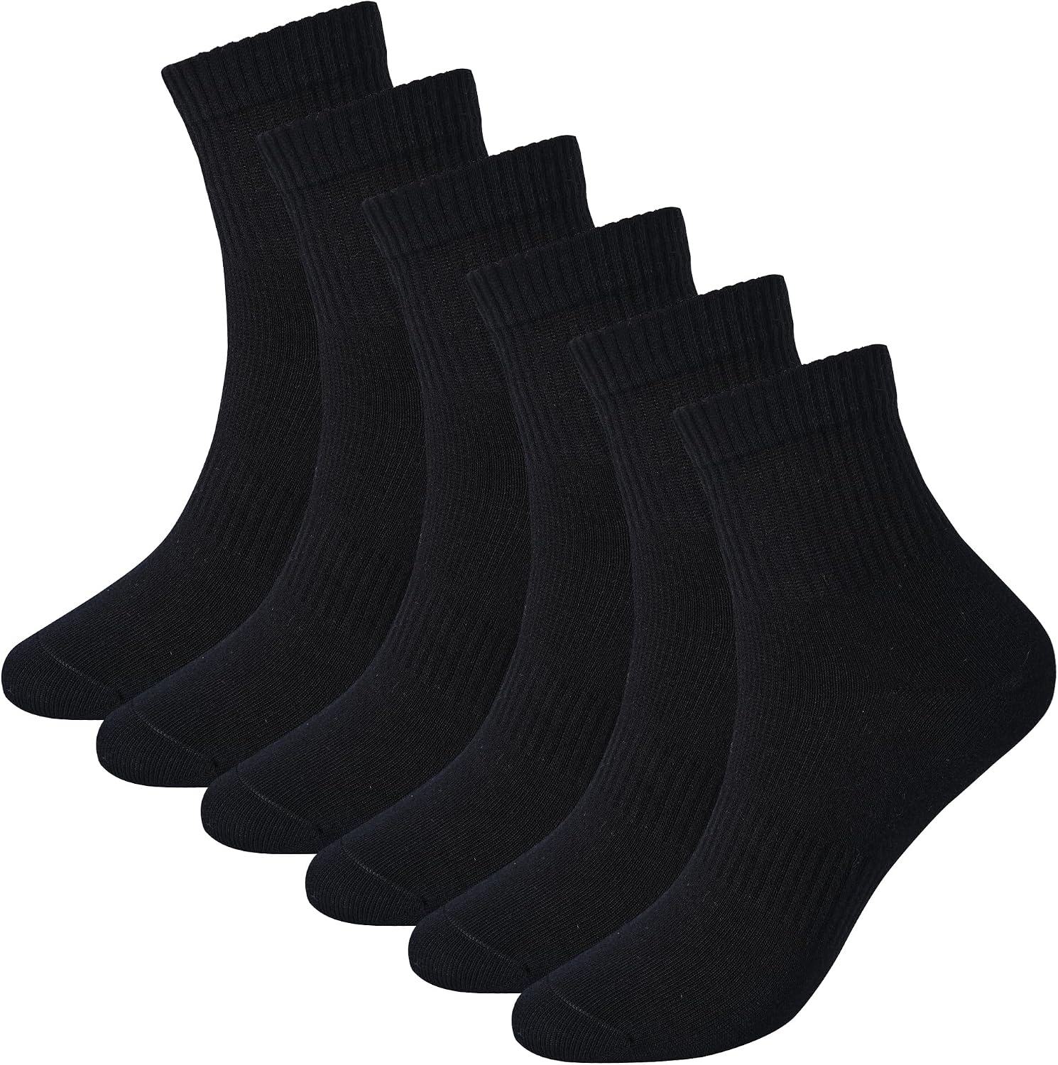 Womens Anti Odor Blister Proof Seamless Cotton Moisture Wicking Sports Ankle/Crew Dress Socks,Size 6-10