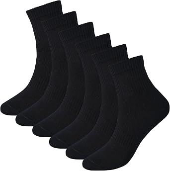 Womens Anti Odor Seamless Cotton Moisture Wicking Ankle/Crew Dress Socks