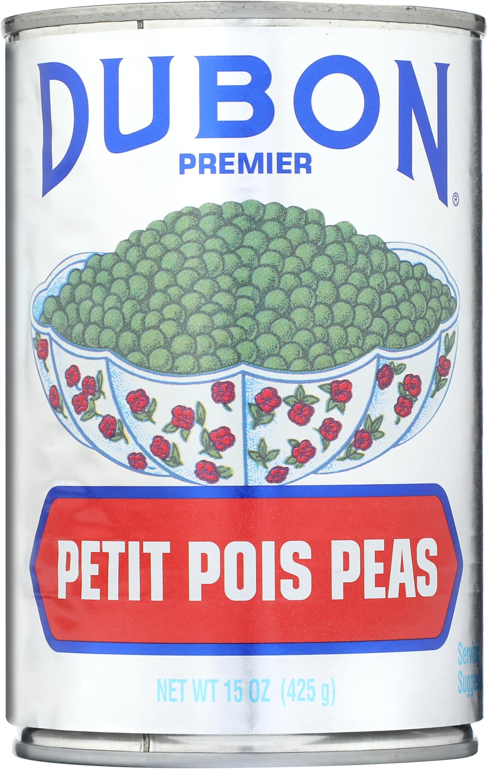 Dubon Premier Petit Pois Peas, 15 oz (1 can)