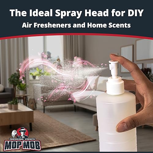 Miniatura 2 de Cabezal rociador de niebla fina a prueba de fugas, paquete de 3 unidades. Tapa de repuesto para botellas grandes, sin BPA de 24410 hilos con tubo de