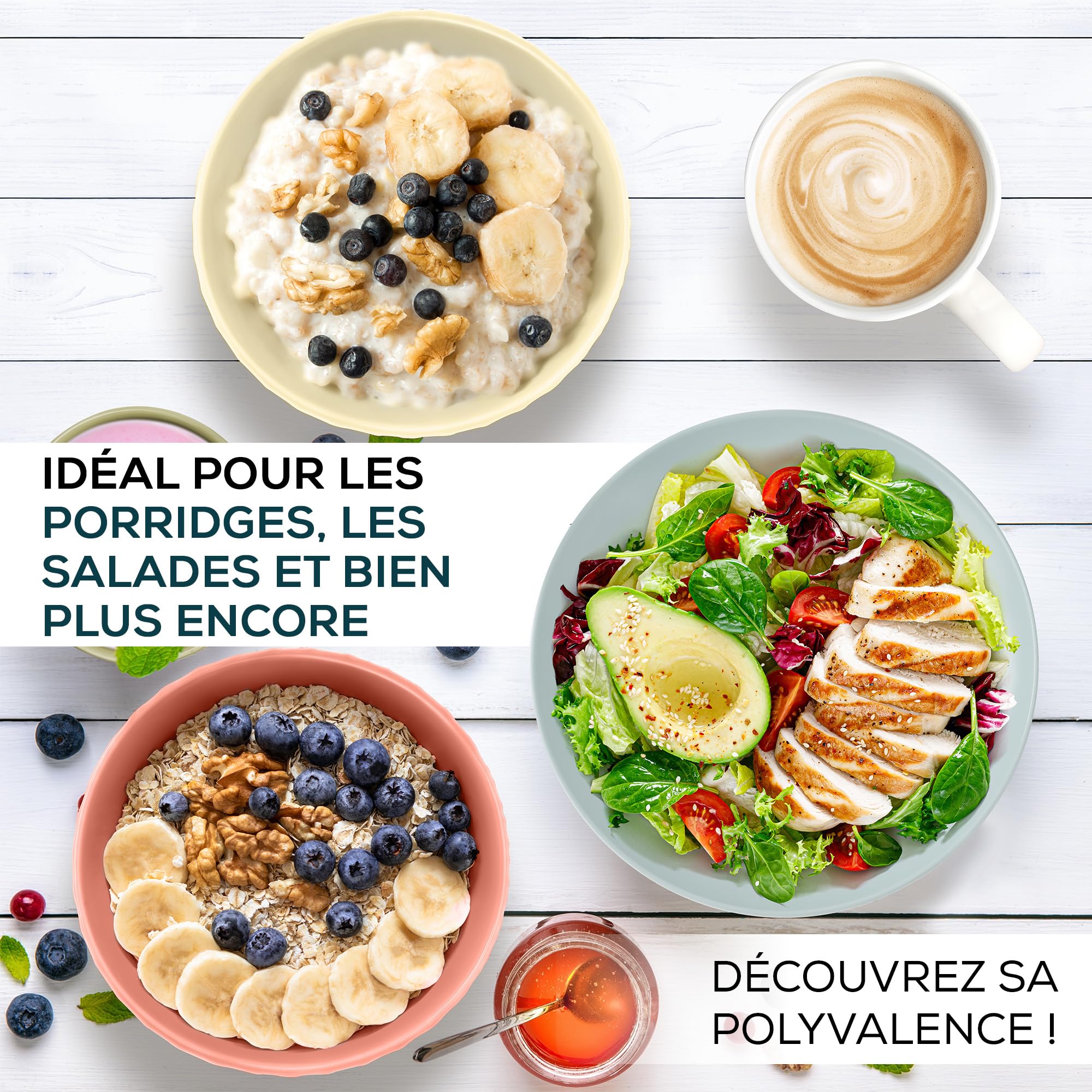 MIAMIO - lot de 6 bols céramiques 800 ml Palmanova (Rouge) pour cuisine | Bols en céramique pour céréales, salade et pâtes, 800 ml, Palmanova (Rouge). Pratique pour les repas et boissons à la maison.