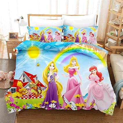 LKFFHAVD Disney Princess Bedding Set 