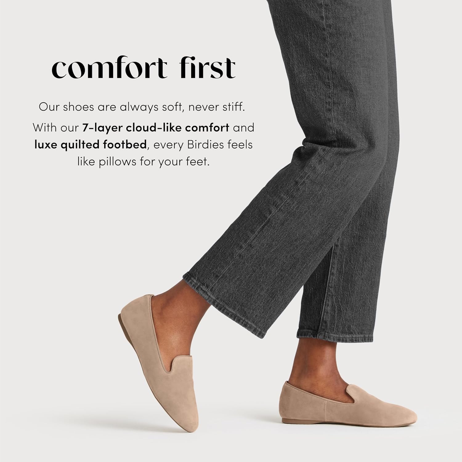 Birdies Starling Women’s Slip-On Flats, Cushioned Loafer, Ballet-Flat Comfort, Almond Toe Shoe - Image 4