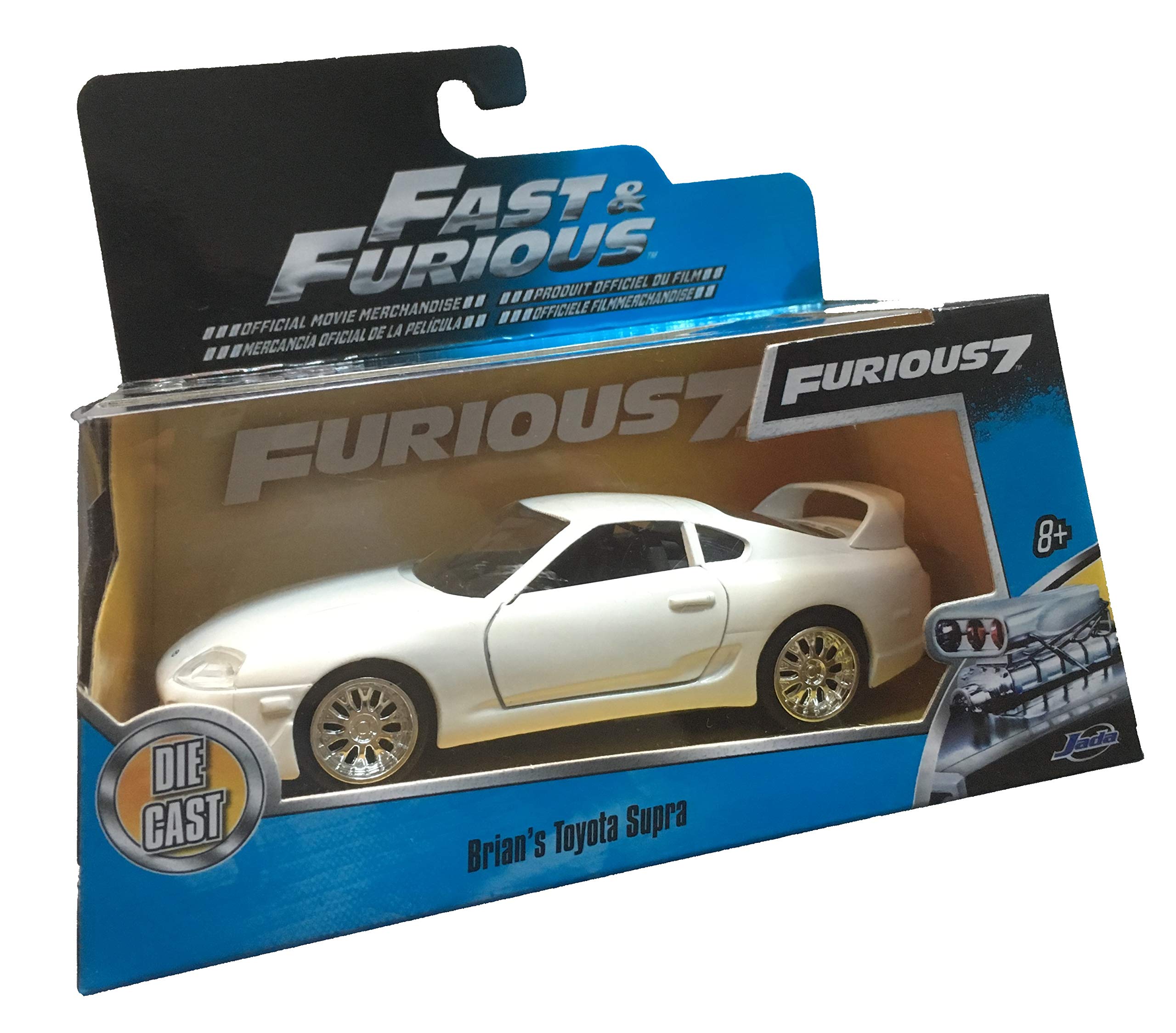 Brian s Toyota Supra White Fast Furious 7 Movie 1 32 by Jada 97346