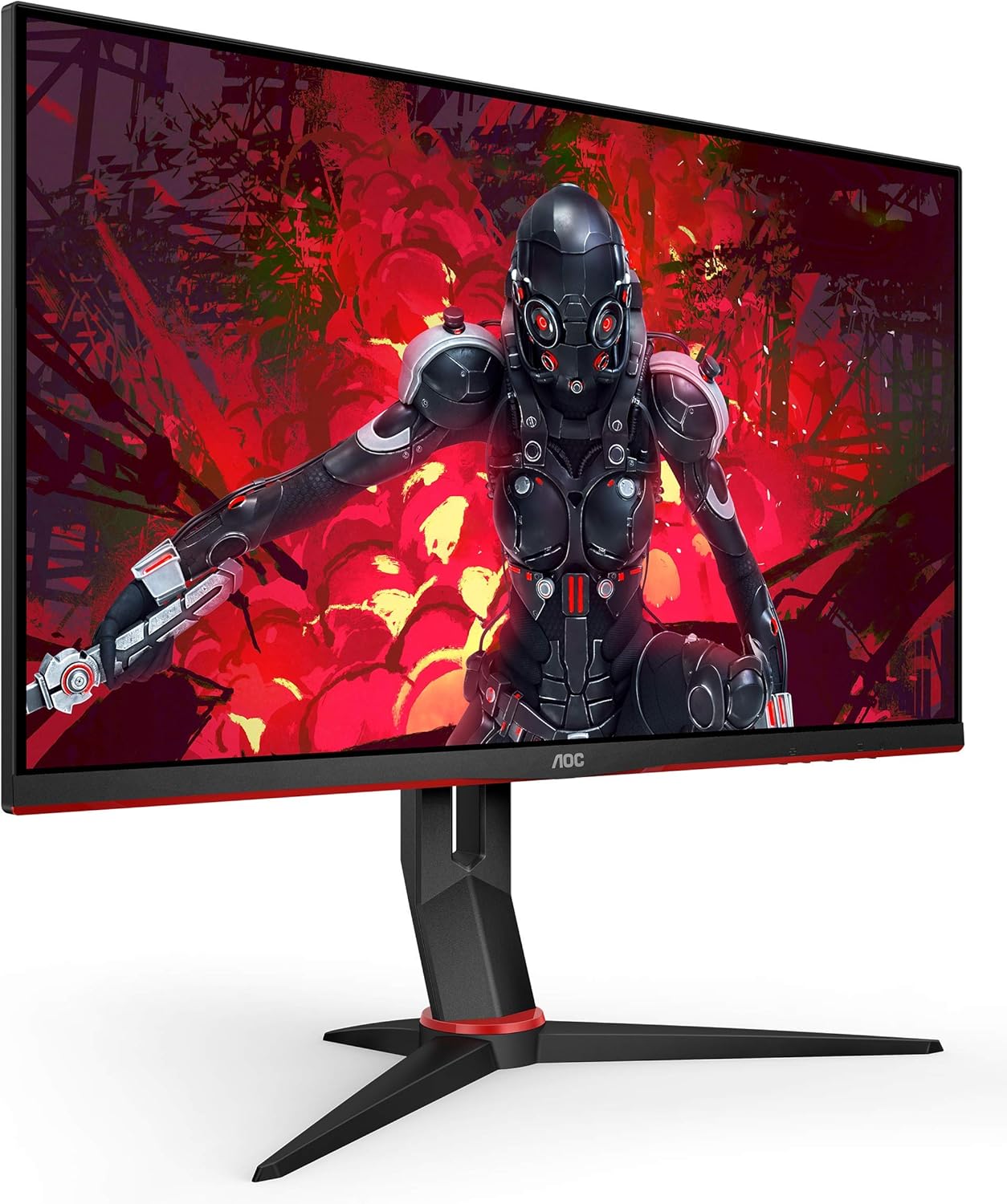 Aoc Gaming 24g2 60 Cm Monitor Schwarz Rot Amazon De Computer Zubehor