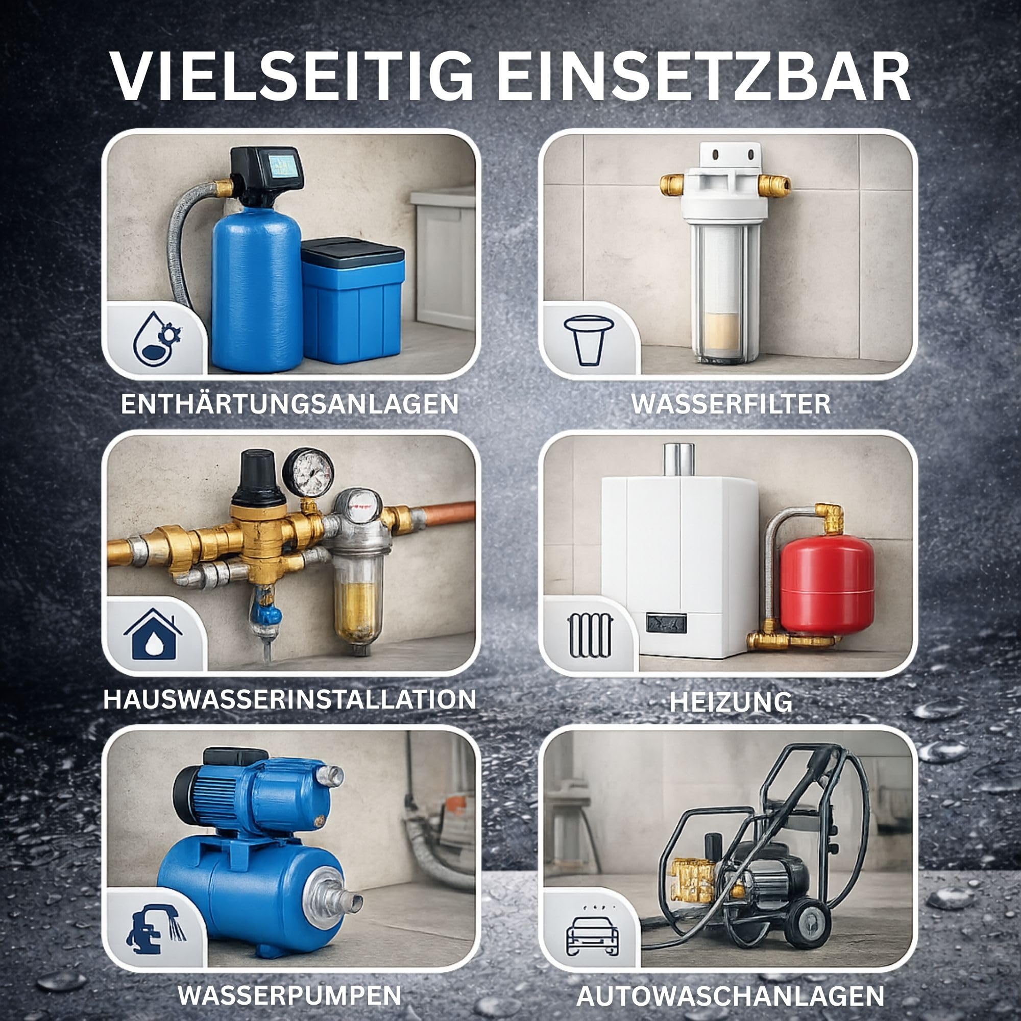 DVGW gep. Panzerschlauch 3/4 Zoll DN20 DN19 Edelstahl Flexschlauch Wasseranschluss Heizung Enthärtungsanlage mit Edelstahlumflechtung | 150 cm Überwurfmutter x Außengewinde